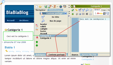 D�finir une zone d'information pour Cat�gorie 1