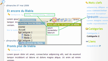 Gestion des mots clefs