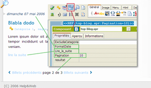 Syst�me de pagination